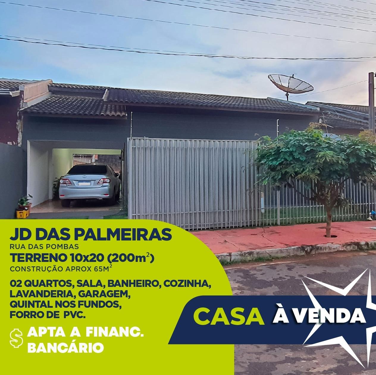 Casa a venda na Rua das Pombas - Jardim das Palmeiras