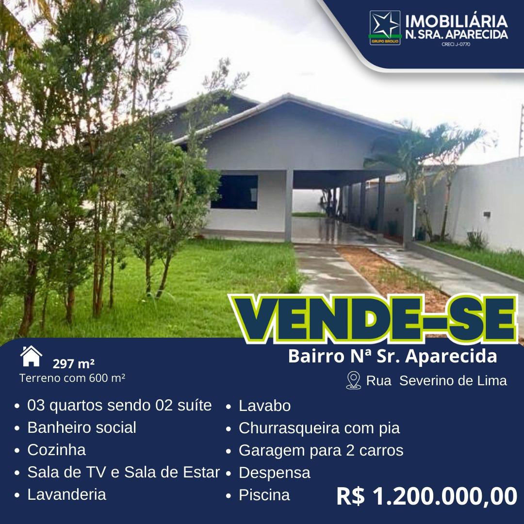 CASA A VENDA BAIRRO NOSSA SENHORA APARECIDA