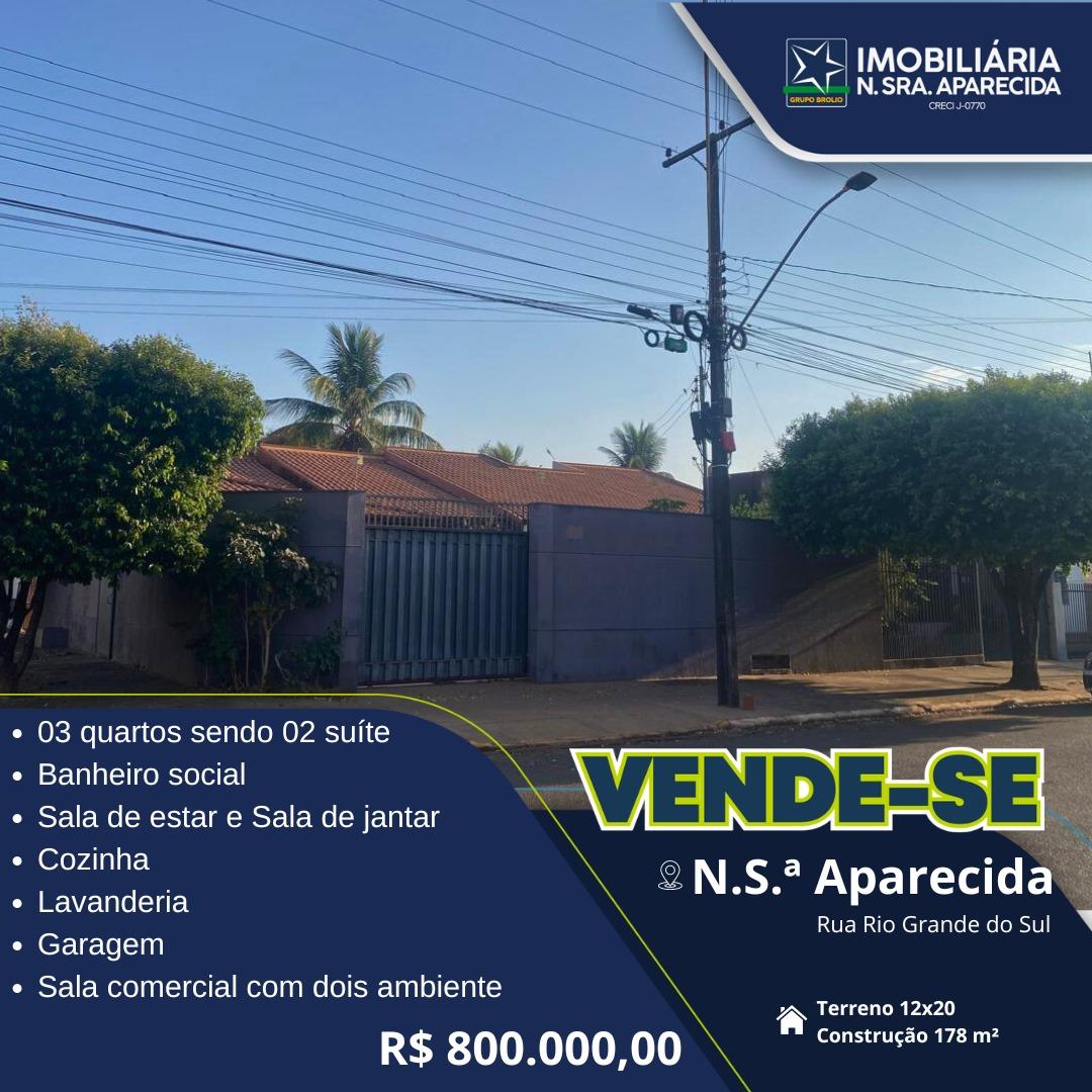 CASA A VENDA JARDIM NOSSA SENHORA APARECIDA