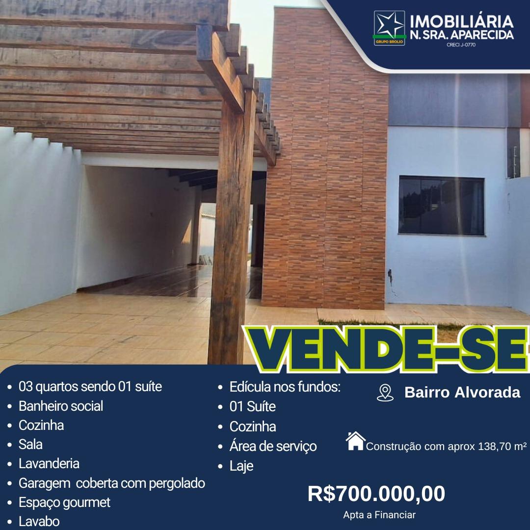 CASA A VENDA  ALVORADA