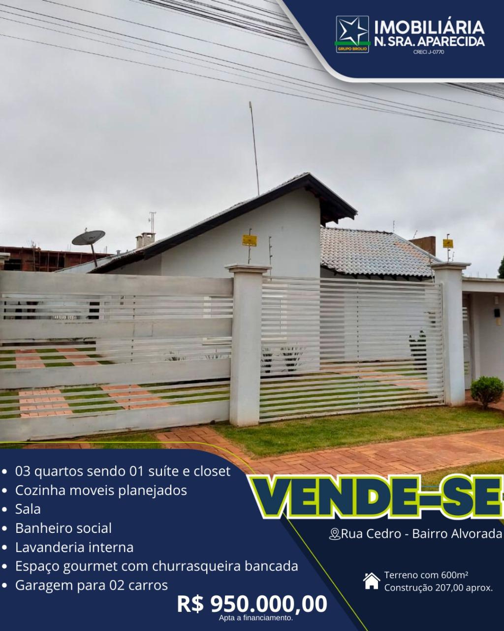 CASA A VENDA ALVORADA