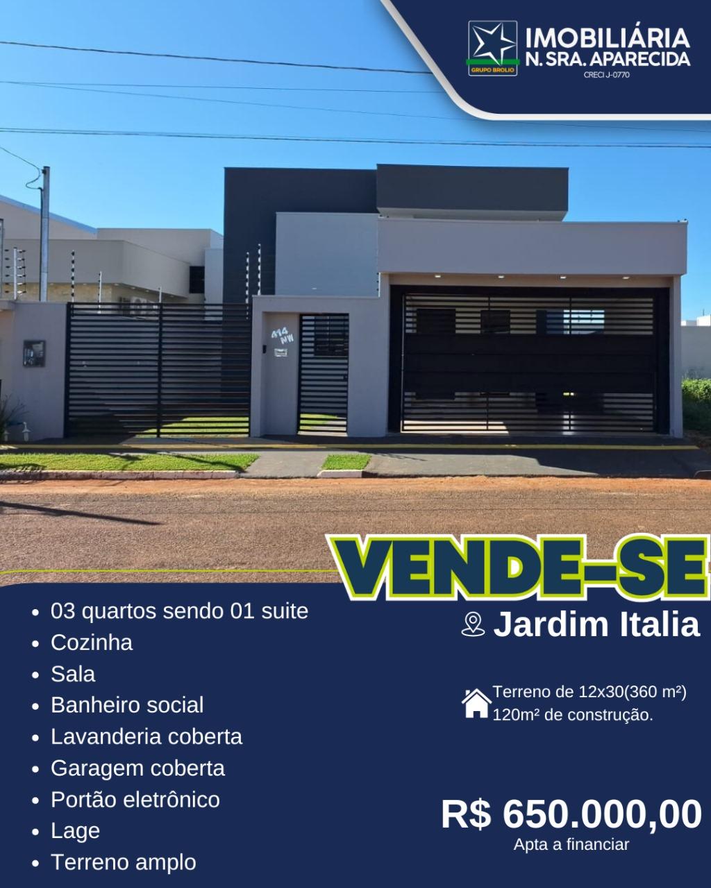 casa venda jardim Itália