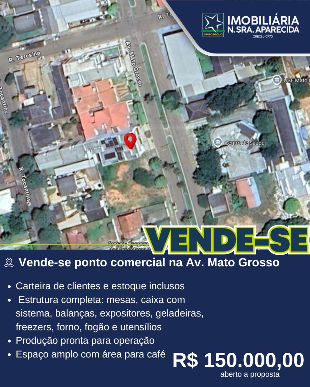 Ponto Comercial - Av. Mato Grosso 