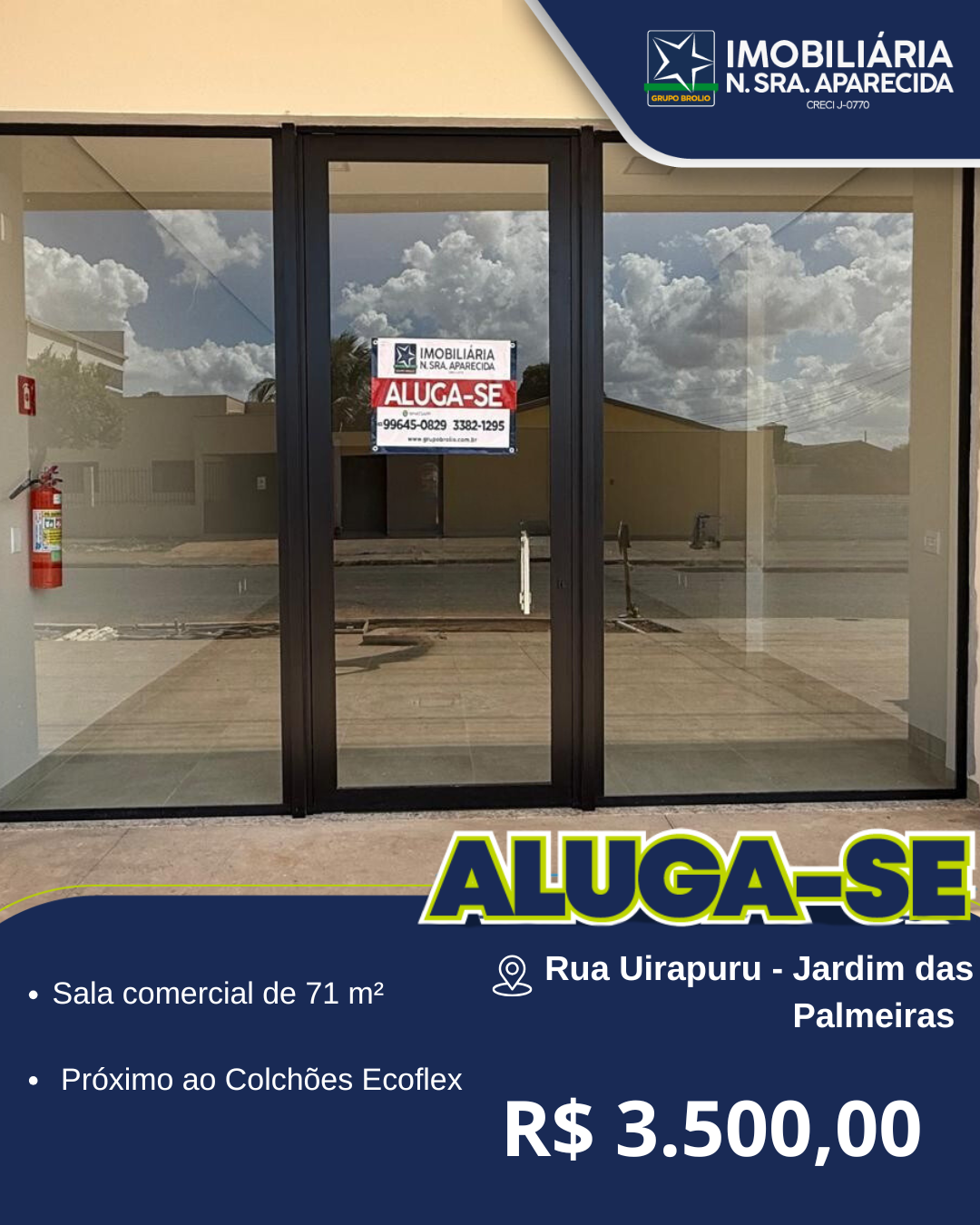 SALA COMERCIAL - JARDIM DAS PALMEIRAS 