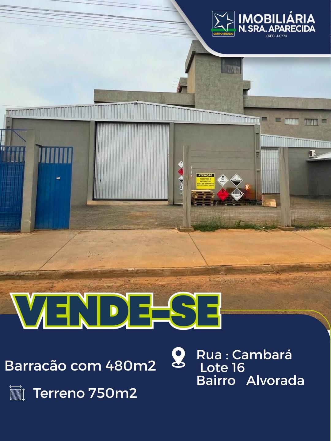 Barracão a venda -Bairro Alvorada