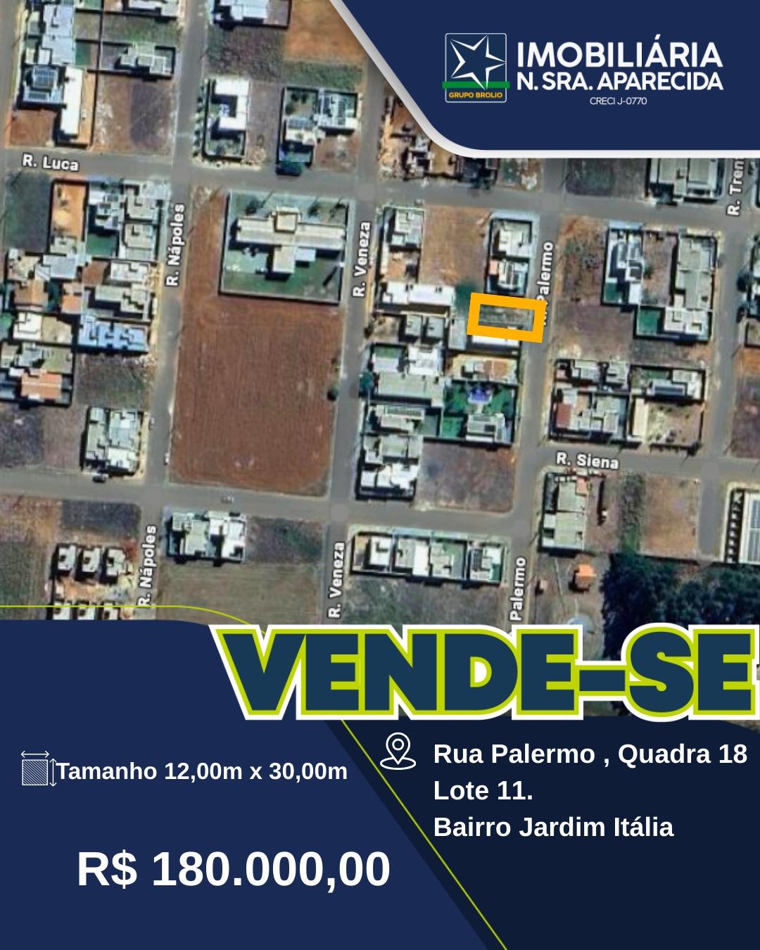 Terreno  a Venda - Jardim Itália 