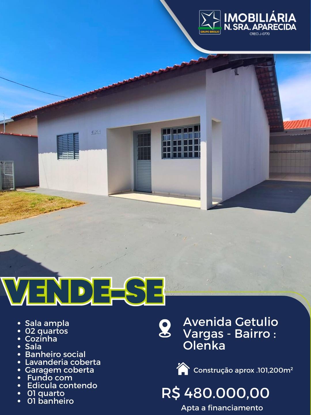casa a venda - bairro olenka