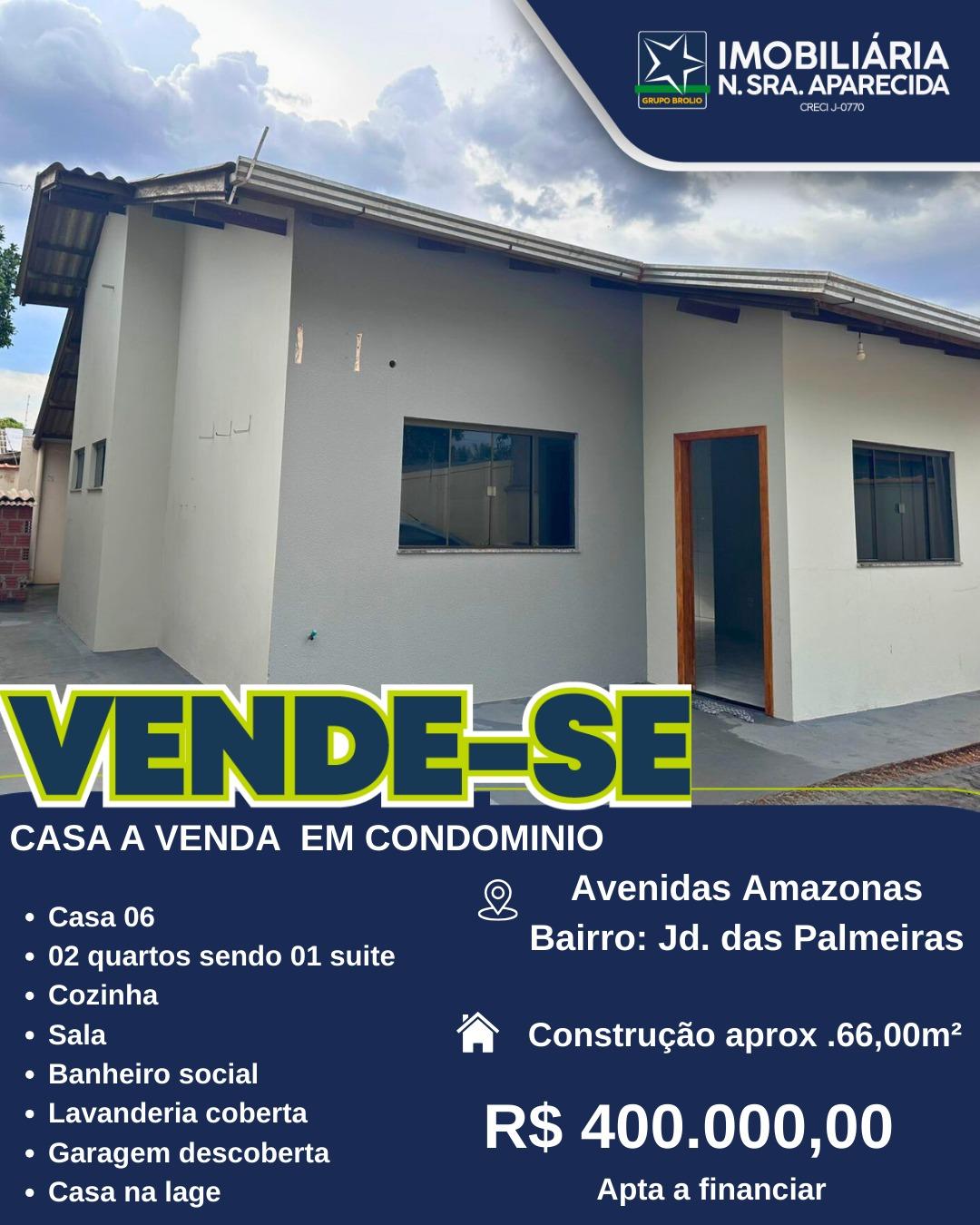 Casa a Venda Jardim das Palmeiras em condominio 