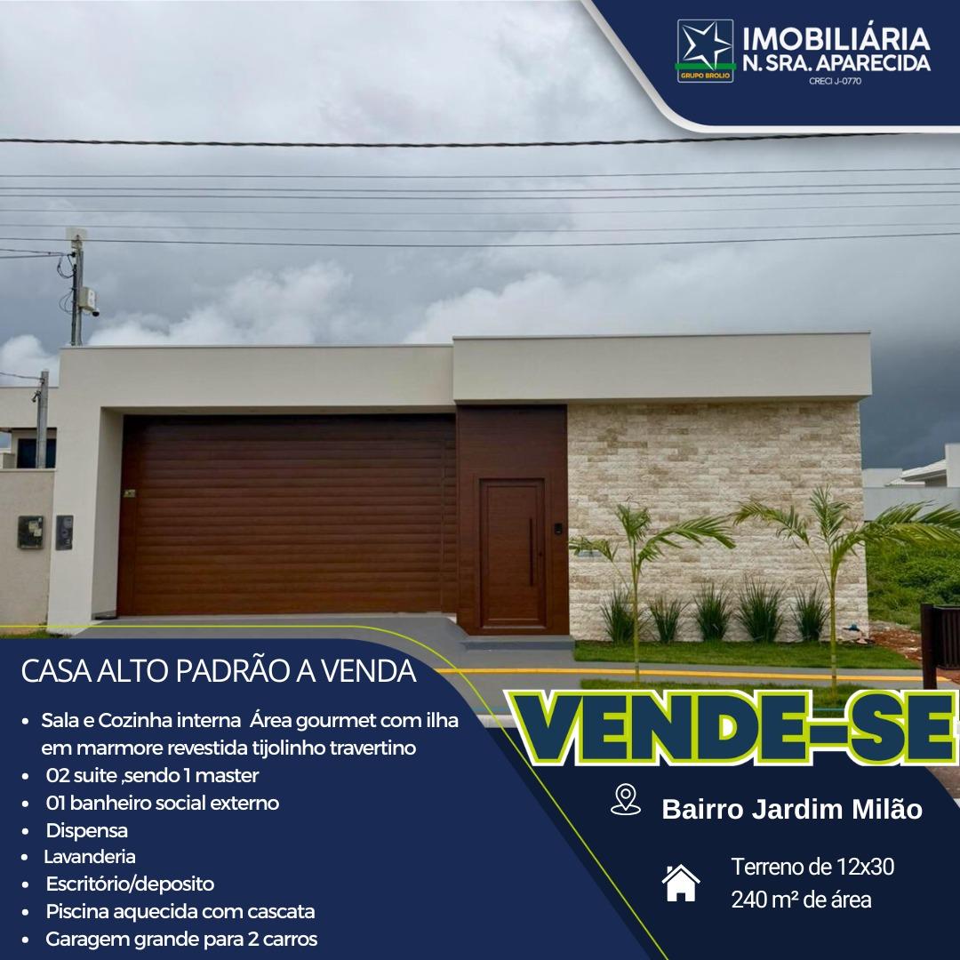 CASA A VENDA JARDIM MILÃO