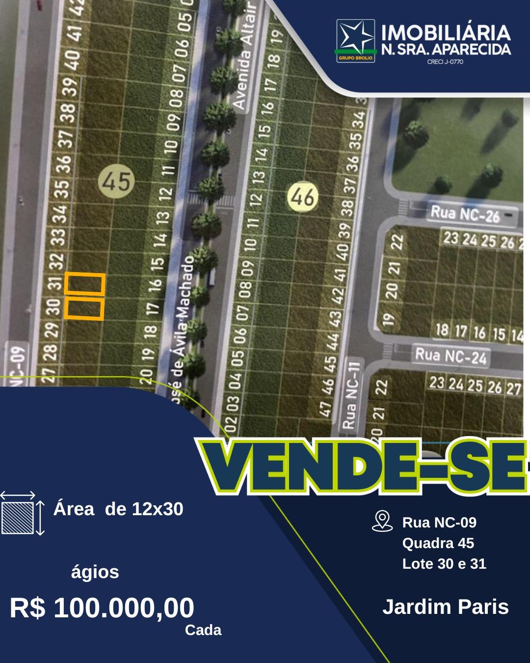 VENDE -SE AGIO JARDIM- PARIS 