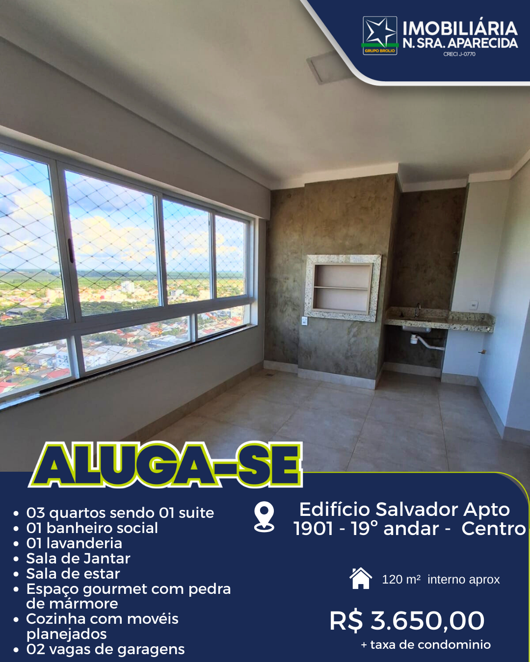 EDIFÍCIO SALVADOR - AP 1901 ANDAR 19°