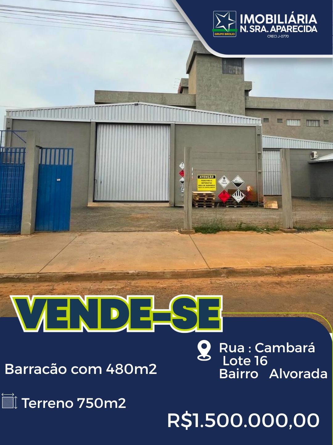 Barracão a venda -Bairro Alvorada