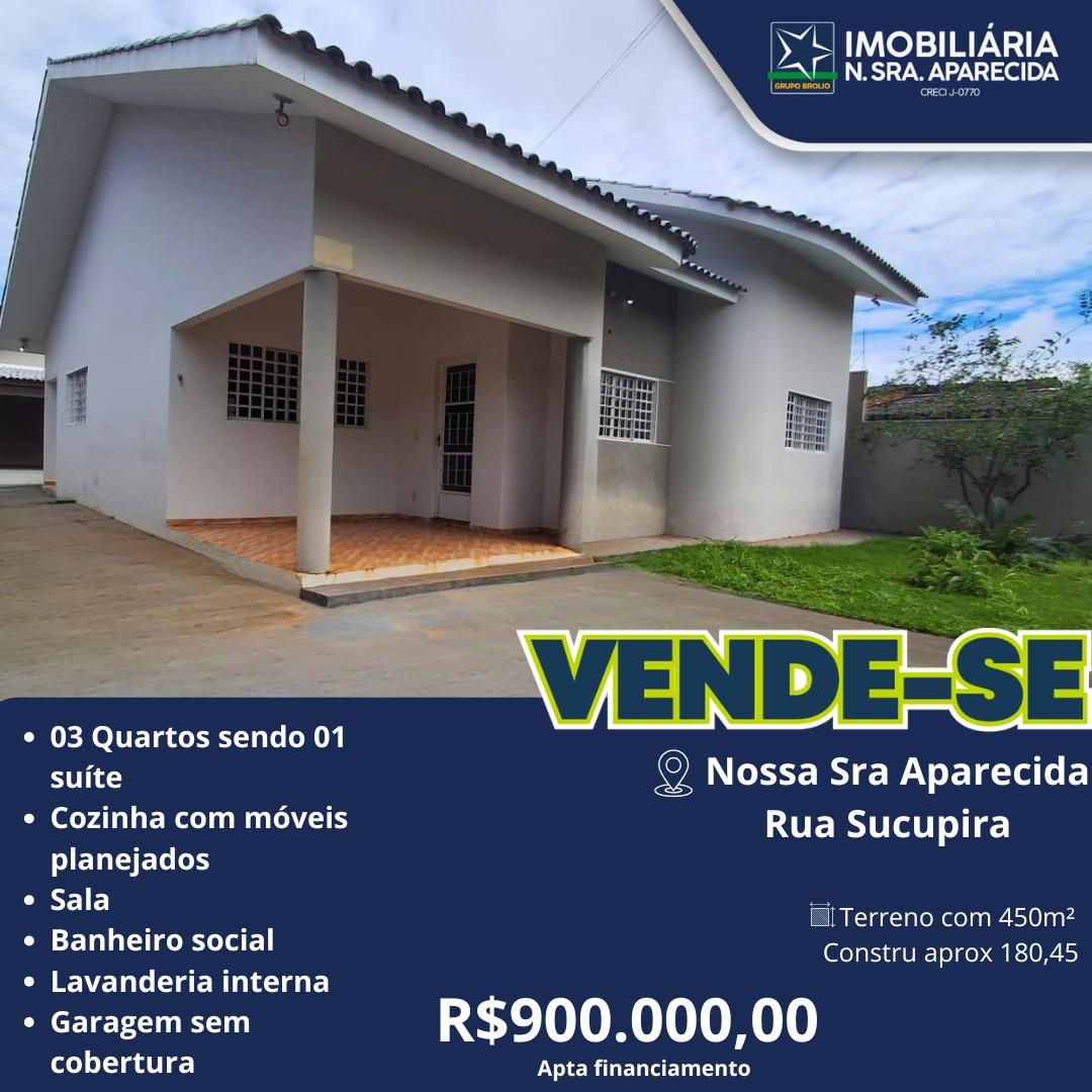 CASA A VENDA BAIRRO NOSSA SENHORA APARECIDA