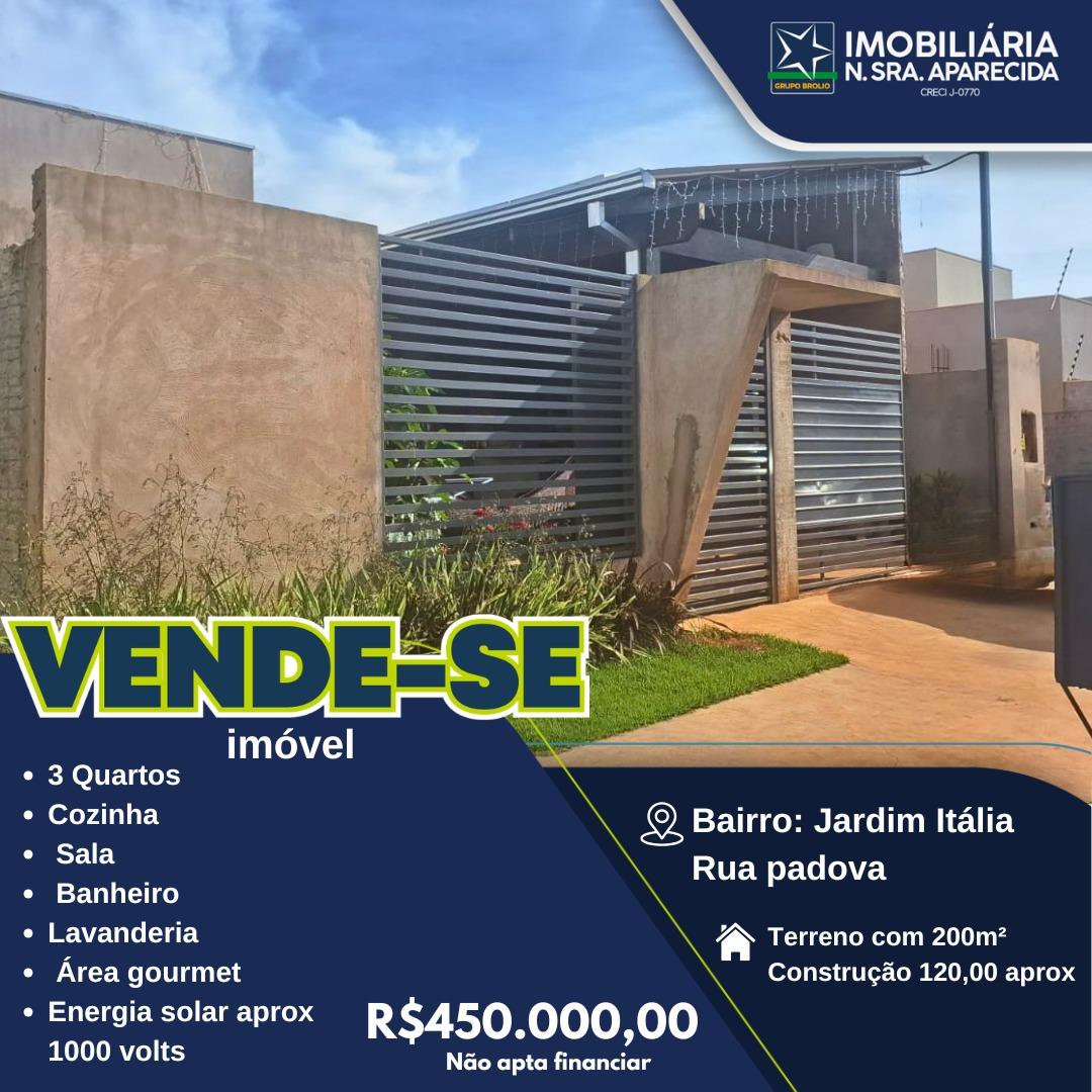 CASA A VENDA JARDIM ITALIA